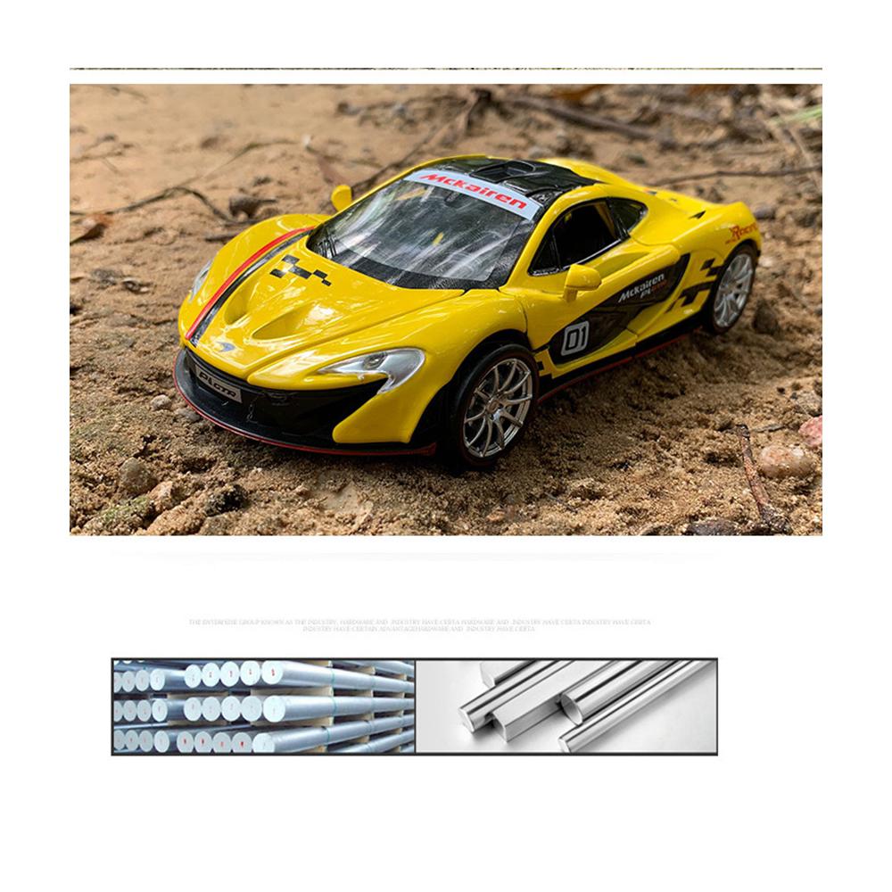 1/32 McLaren P1 GTR Model din aliaj de curse turnat sub presiune, tragere înapoi, model de mașină, vehicule, jucării pentru copii, cadouri, roată caldă pentru băiat