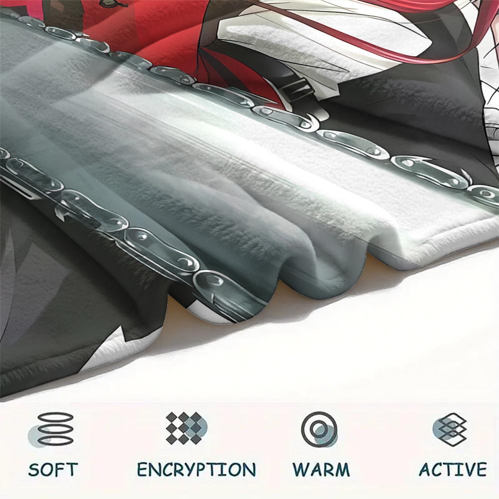 1PC Black Butler Print Flannel Blanket, High quality All Seasons, Home Decor, Warmth and Comfort, Perfect for Christmas Gifts