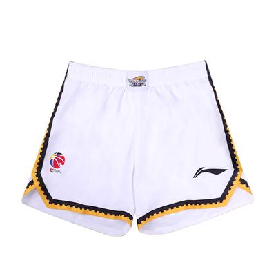 Shorts de Basquete Li Ning Série CBA Color Block Cintura Média Confortável Respirável Edição da Aliança Temporada 24-25 Time Liaoning Masculino AAPU405-1