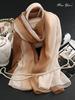 Fimtariah  100% Pure Silk Scarf Ladies New Hangzhou Silk   Foulard Femme Real Silk Wraps for Women Print Shawls Vintage Scarves