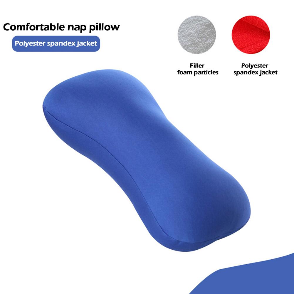 Memory Foam Bone Pillow Particle Home Sleep Neck Support Portable Office Lunch Break Sleeping Cushion Microbead Cushion