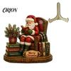 Wooden Holiday Wall Art Christmas Table Sign, 2D Flat Santa Claus/Snowman Reading Desktop Ornament Winter Party Decorations with Stand, Tabletop