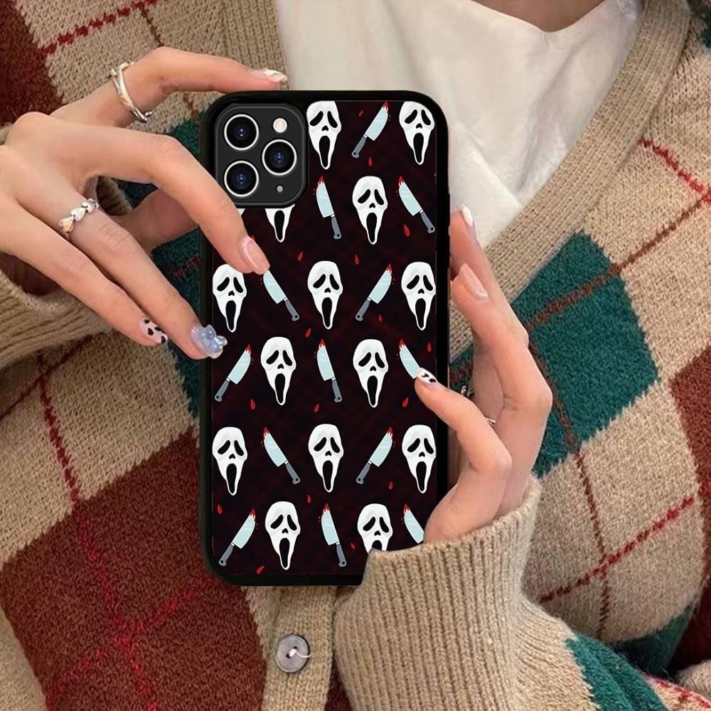 Ghost Face Scream Halloween Phone Case Silicone PC+TPU For For IPhone 11 12 13 14 15 16 Plus Pro Max Cover