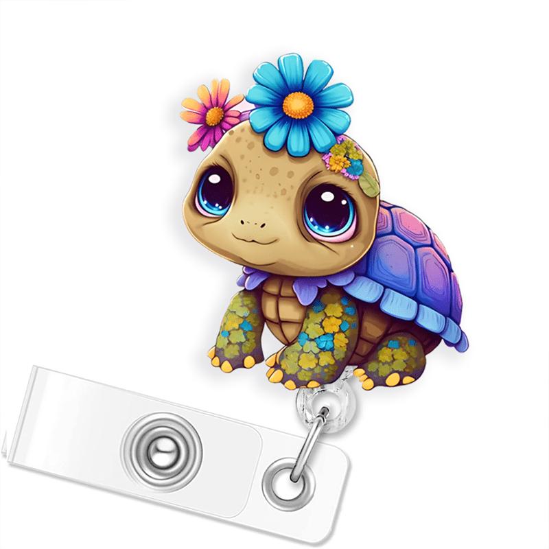 

Friendly turtle acrylic lanyard for nurses, doctors, and office professionals. A perfect gift for turtle lovers. прозрачный