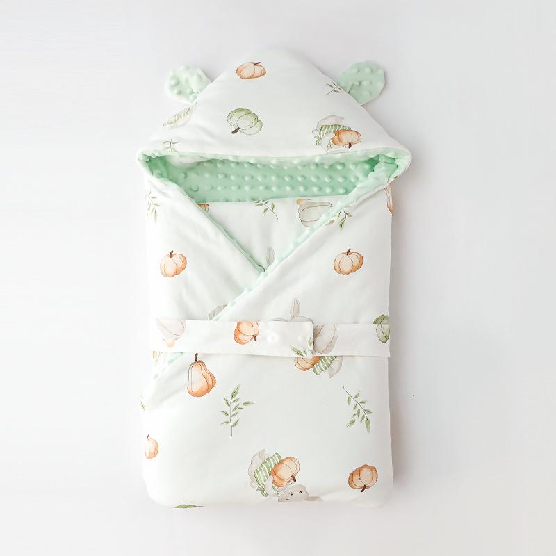 

Плотный флисовый плед-пеленка для новорожденных на осень и зиму 90x90 cm