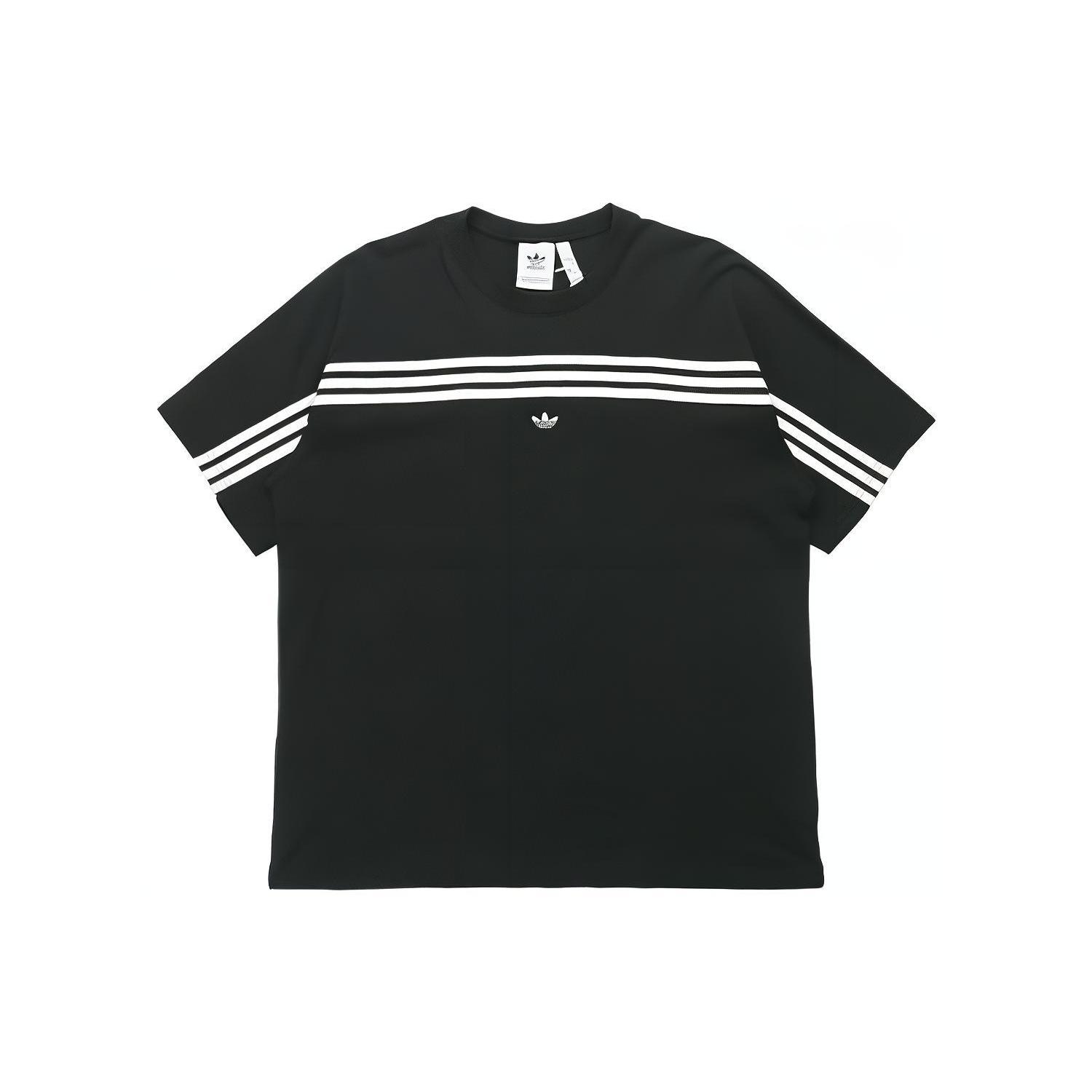 Adidas Originals 3 Stripes T Shirt Japan Version Men s Black FM1535- J/XS