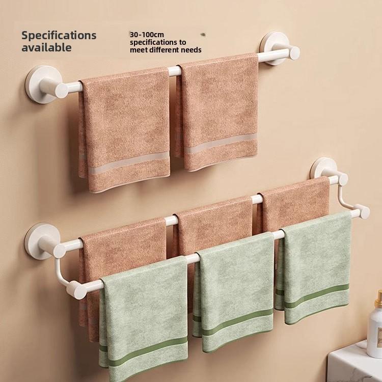 Modern Stainless Steel Double Towel Bar With Load Capacity For Bathroom Storage