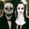 Unisex Halloween Skull Headwear Universal Halloween Latex Mask Screaming Zombie Mask  for Halloween