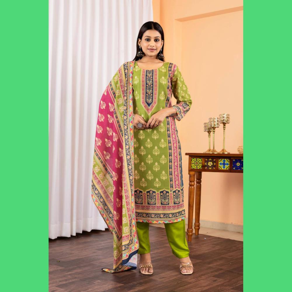 Green Beautiful Pakistani Dress