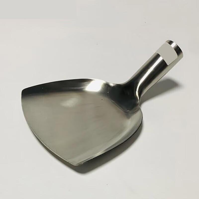 NHZHIW Large 304 Stainless Steel Stir-fry Shovel with 100cm Wooden Handle