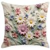 New Retro Floral Pillowcase Creative Oil Painting Engraving Style Print Home Sofa Cushion Pillowcase