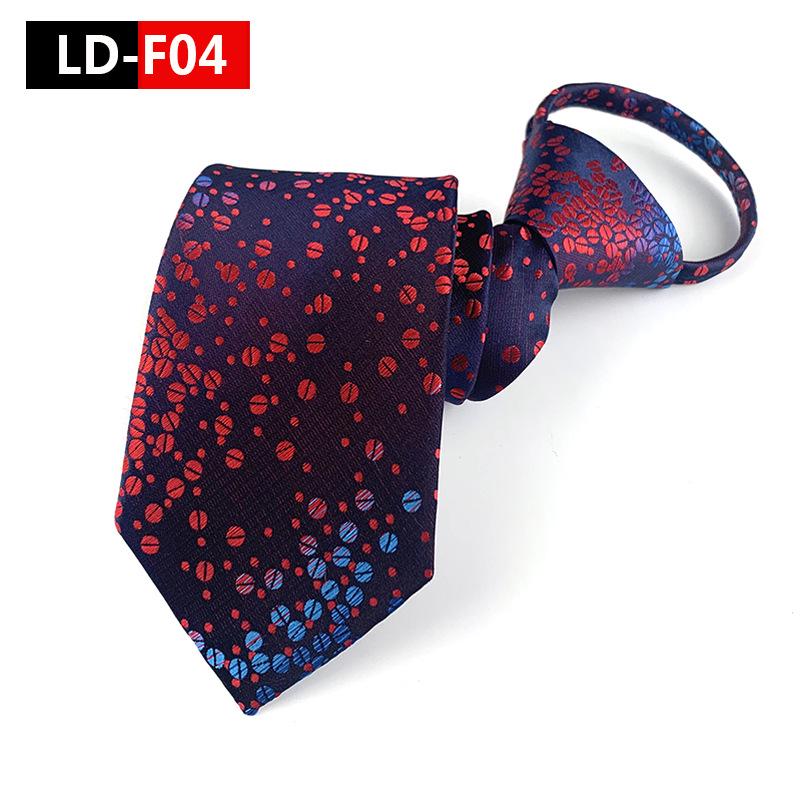 Zipper Style Knot-Free Men's Business Casual Tie