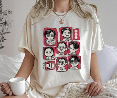 BTS 2.0 Arirang T-Shirt, BTS Tour 2026 Niedliche Gruppen Grafik