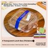 Transparent Tiramisu Packaging Box Cake Dishes Mousse Cutting Sweet Dessert Baking Western Pastries Separation Packing Box