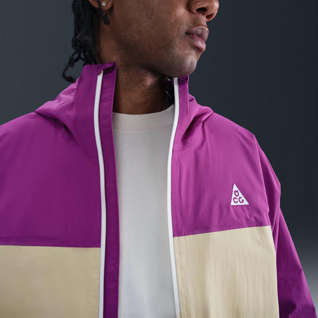 Nike ACG Storm-Fit ADV Color Block Zip-Up Long Sleeve Loose Fit Hooded Jacket Men Jackets HJ2687-505