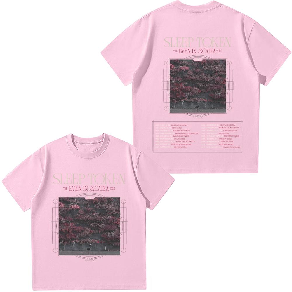 Sleep Token Even In Rcadia Tour T-shirt Metal Band Cotton Tee Unisex Men's Women Fans Essential Short Sleeve Top Fashion Tshirts
