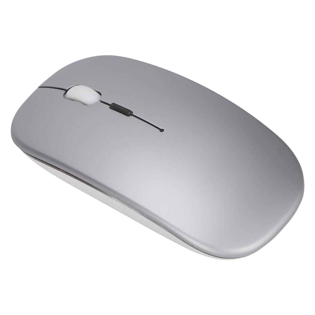 Wireless Optical Mouse 2.4GHz DPI Regulation Silent Switch Colorful Lights Office Light MouseSilver