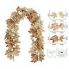 Autumn Artificial Mapple Leaves Garland Multicolor Fall Leaves Vine  Festival Ornament