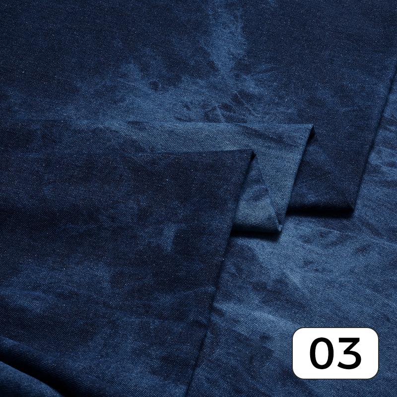 50*140 cm Trendy Džínovina Vázanka Sepraná Silná látka Pro Sukně Džíny Kalhoty Oblečení Šaty Šití Diy Patchwork Materiál