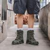Fashion Shoes for Men Outdoor Combat Boots Thick-soled Hiking Non-slip Wear-resistant High-top Climbing Men's Shoes Zapatillas De Hombre