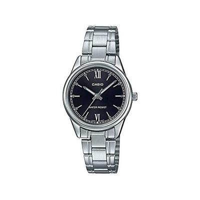Casio Standard Damenuhr Kinder Mädchen Billig Casio Chipkashi Analog Silber Schwarz [Casio] LTP-V005D-1B2 [Artikel]