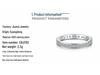 Women's Square Full Circle Zircon Sterling Silver Diamond Index Ring
