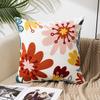 Flower Pillow Cover Does Not Include Core Pastoral Style Home Sofa Pillow Bedside Cushion Office Waist Pillow Quilt