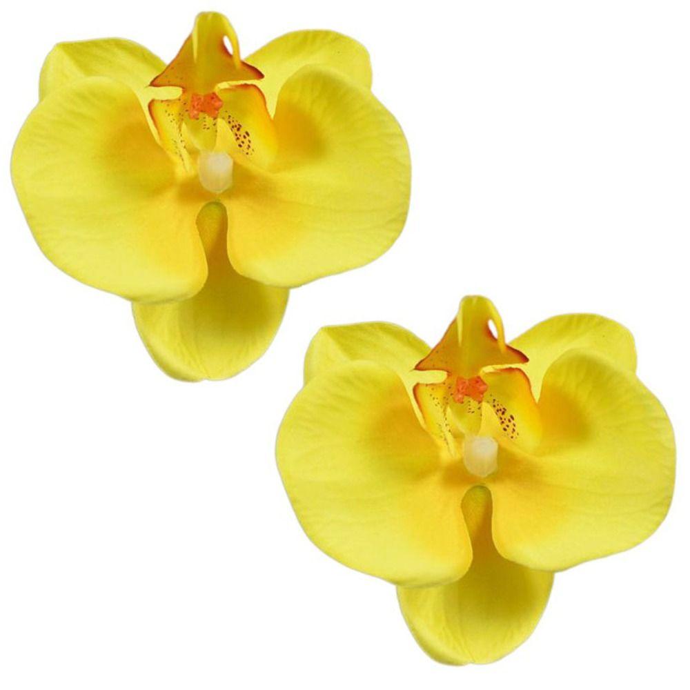 2pcs Korean Style Artificial Butterfly Orchid Decoration Flowers Orchids  Car Home Decoration