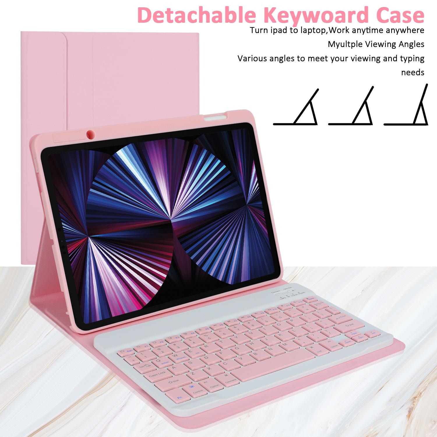 

Чехол-клавиатура Bluetooth для iPad 2020 года для iPad 10.2 и Air 3 | Кожаный чехол с защитным покрытием для iPad 10,5 дюймов iPad Air 4/5 10.9/Pro 11