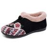 Women's Warm Cotton Boots Soft and Comfortable Flat Shoes 2025 Winter New Chinese Style Embroidery Design Casual Low Top Shoes