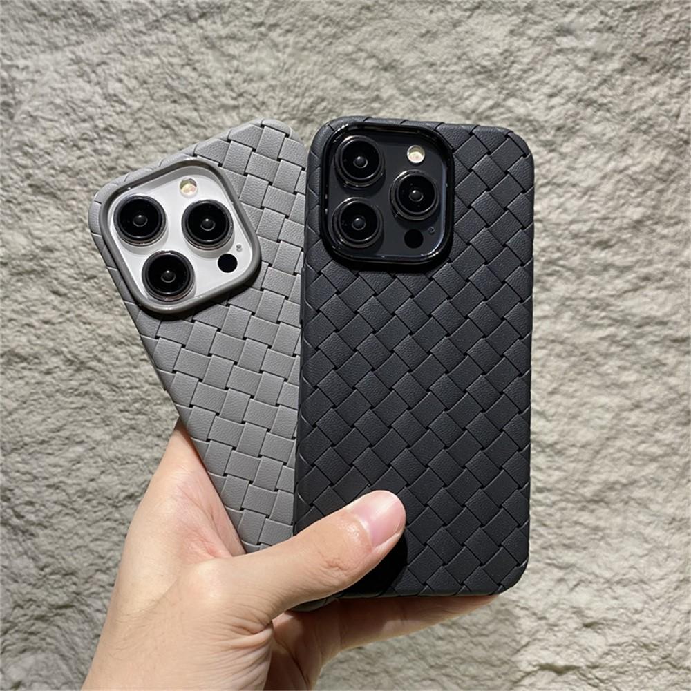 BV Woven Heat Dissipation Soft Silicon Shockproof Case For iPhone 16 15 14 13 12 11 Pro Max Plus Mini XR X XS 7 8 Bumper Cover