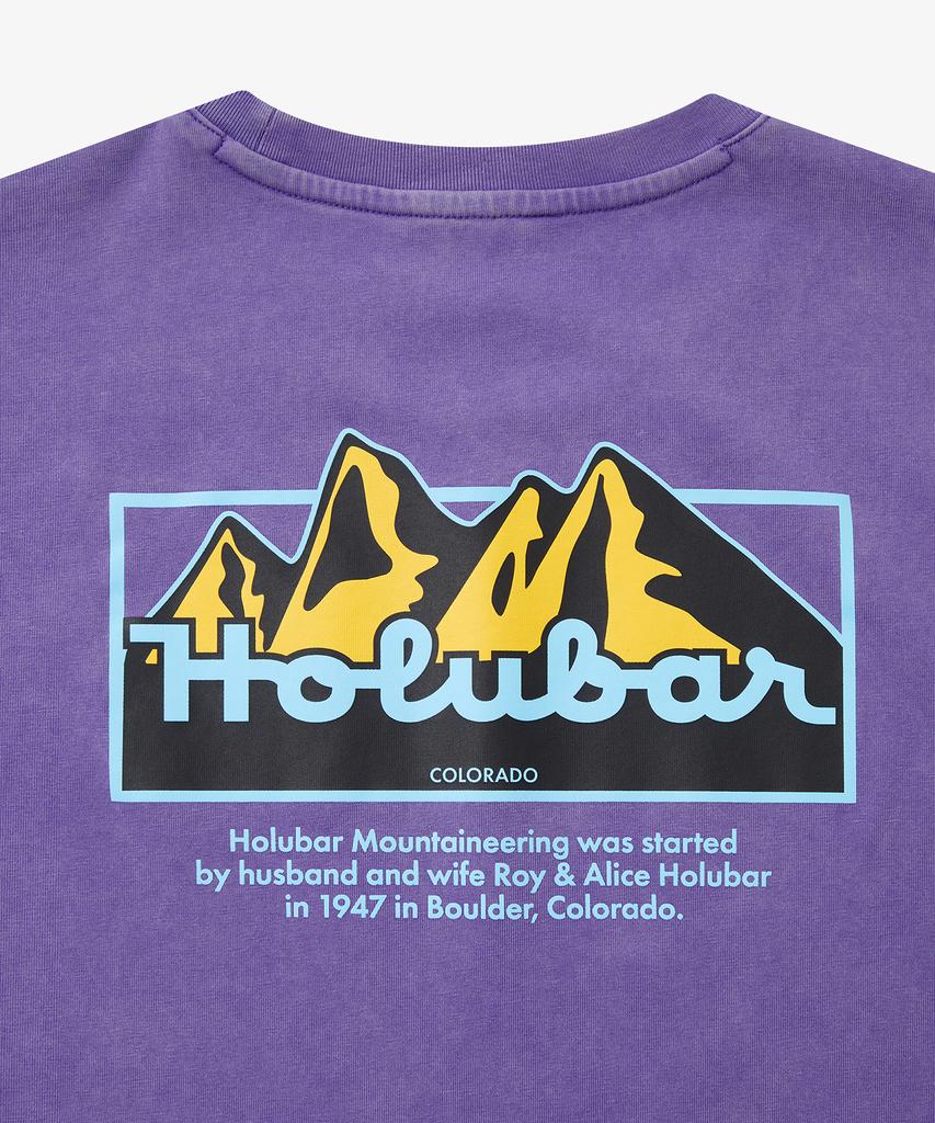 Holluba Mountain Graphic T-Shirt Purple