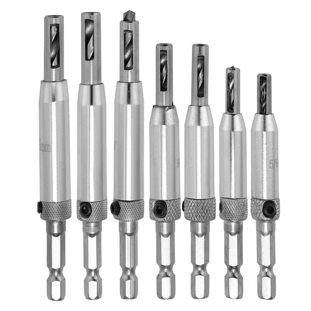 Drillpro 4Pcs Carpintería Avellanador Juego de brocas para Drillpro 4Pcs Carpintería Avellanador Juego de brocas para