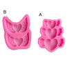 Non-sticky Food Grade High Temperature Resistant Pastry Mould Valentine Day Wing Heart Chocolate Mold Baking Tool