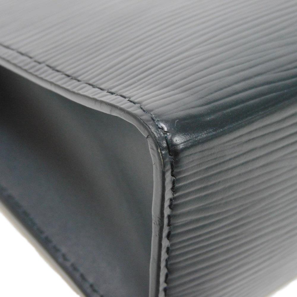 Used 12564 Voyage MM Pochette M81326 7931 LV logo black business bag with RFID IC chip epi noir men's from Japan