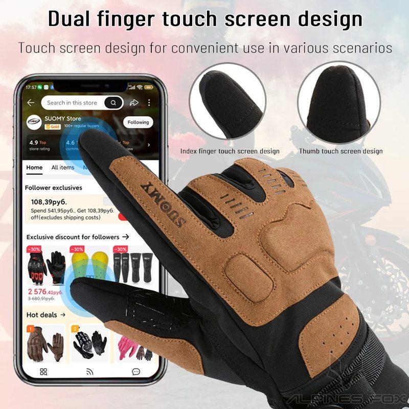 Motorcycle Gloves Windproof Waterproof Guantes Moto Motorbike Riding Gloves Touch Screen Moto Motocross Gloves Winter