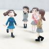 4Pcs Cartoon Girls Figurines Miniature Fairy Garden Ornaments Micro Landscape Crafts Ornament Home Desktop Decoration