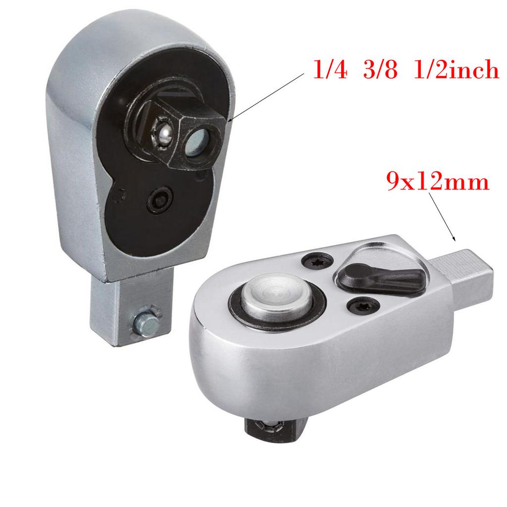 1/3pcs Open Ratchets Torques Wrenches Insert Ratchets Head Tool Quick Releasing 1/2 3/8 1/4inch For Car Repair Maintenance
