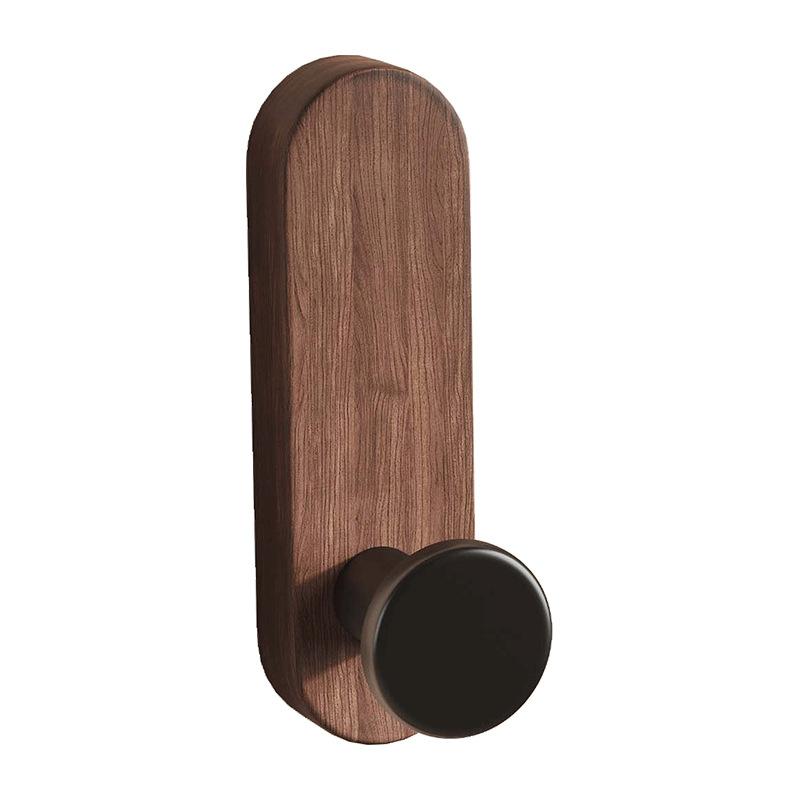 M-Nordic Style Wood Wall Hooks Self Adhesive Mounted Coat Towel Clothes Blanket Hat Backpack Robe Entryway Key Holder
