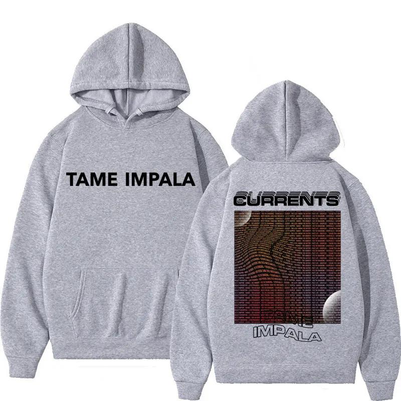 

Tame Impala Currents Альбом Графічні Худі Чоловіки Жінки Мода Хіп-Хоп Готика Вінтажний Спортивний Костюм Повсякденний Вільний Рок Музика Худі 2XL