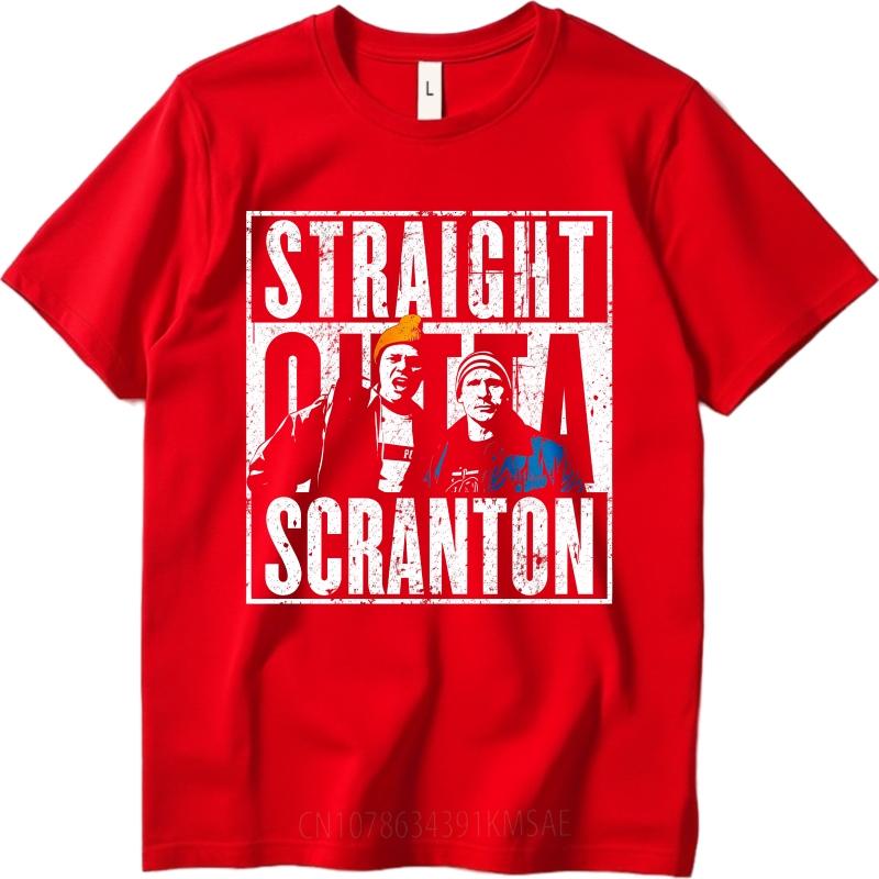 Graphic Summer For Man T Shirt Straight Outta Scranton Short Sleeve Comfortable O Neck Tshirt Hiphop Cheap Tshirt Bigger Size