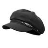 Punk Harajuku Decorative Charm Painter Hat French Cabbie Hat for Autumn Winter Fashion Hat for Daily Wear Y08E