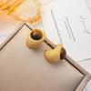 Silver Needle Clover Stud Earrings: Retro Hong Kong Style, Elegant and Fashionable Women's Luxury Jewelry.