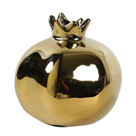 Ceramic Pomegranates Bud Vase Small Fruit Shaped Decorative Vase for Home Decor Farmhouse Rustic Flower Vase for Table Centerpiece Housewarming Gift