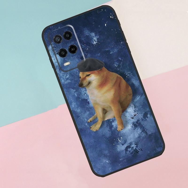Doge For Oppo A17 A77 A60 A74 A94 A54 A18 A38 A58 A78 A98 A40 A80 A16 A76 A96 A15 A57S Phone Case