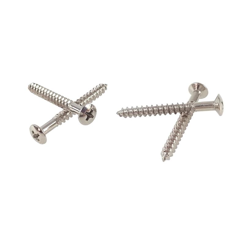 8Pcs Guitar Neck Plate Screws Replacement Electric Guitar Screws Neck Plate Mounting Screws Electric Guitars Part