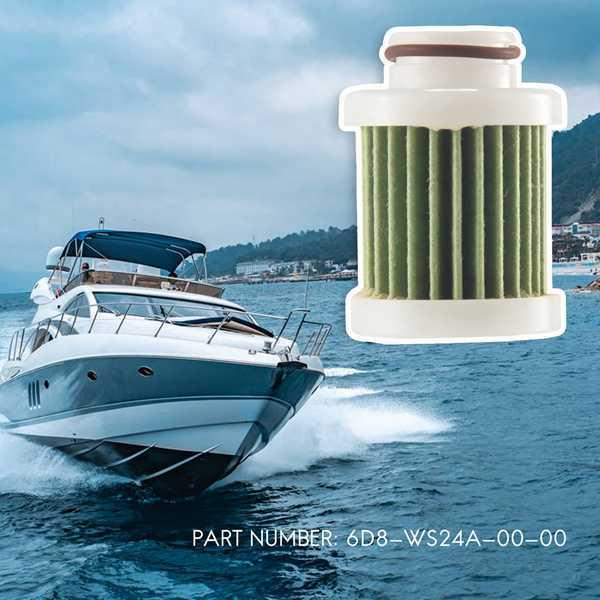 2-Pack 6D8-WS24A-00 Filter Element for Yamaha Outboard Motors 40-115HP