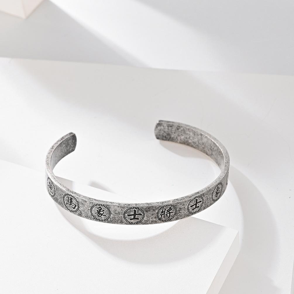 Chinese Style Chess Pieces Red Handsome Black General Soldiers Bracelet Chu River Han Border Chess Game