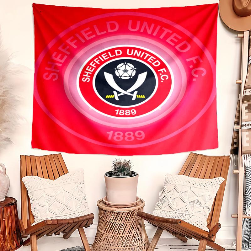 Sheffield United Tapestry Wall Hanging Room Background Cloth Home Decor Beach Mat Yoga Mat Sofa Bed Sheet