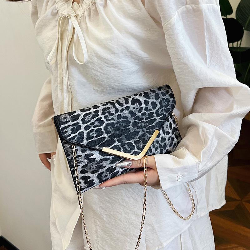 Fashion Women Leopard Print Clutch Soft PU Leather Purses Female Large Capacity Envelope Bags Ladies Evening Party Bag AVE